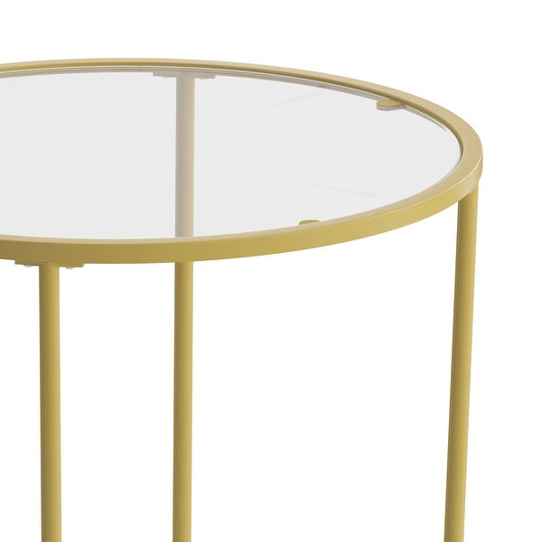 Signature Design by Ashley Coylin End Table - Tempered Glass Table