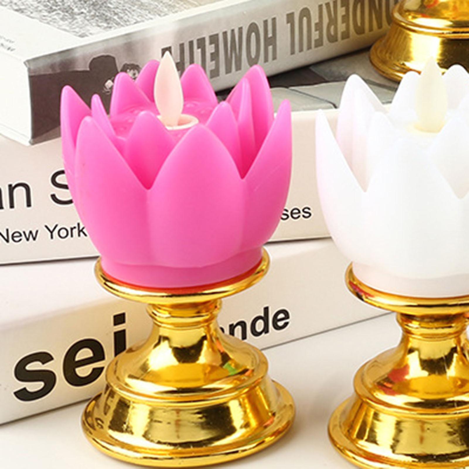 Budha Decoration，LED Lotus Lamp Colorful Lotus Lamp Light Buddha Lamp Premium Quality