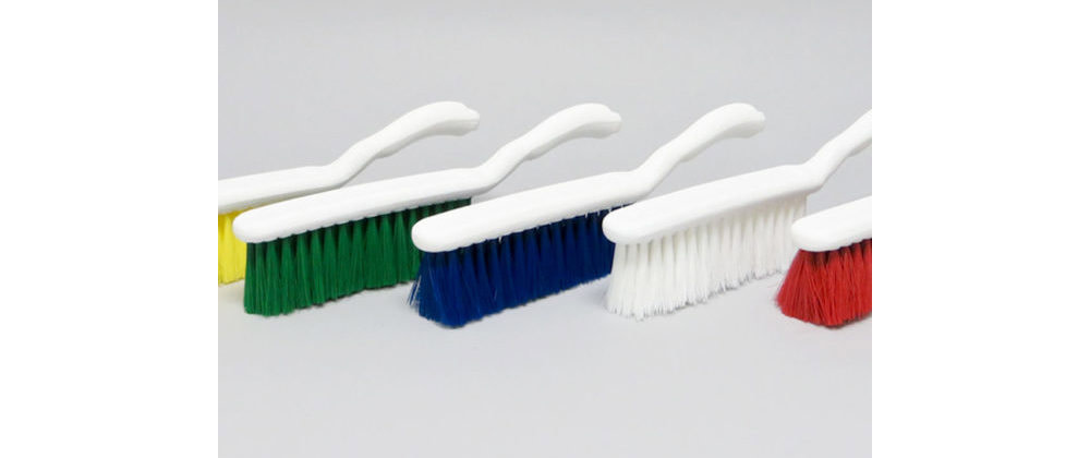 Red Polypropylene Fiber Bristle Sanitary Counter Scrub Brush