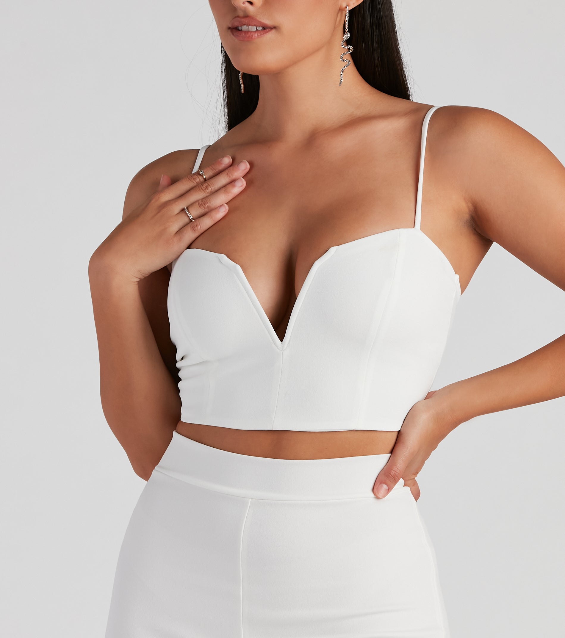 Weekend Feels Sweetheart Crop Top