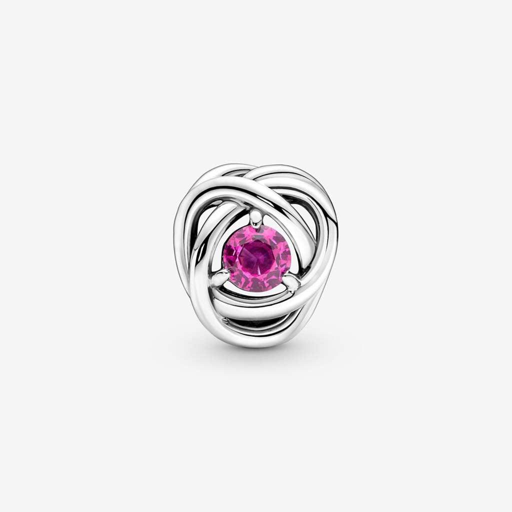 PANDORA  October Pink Eternity Circle Charm