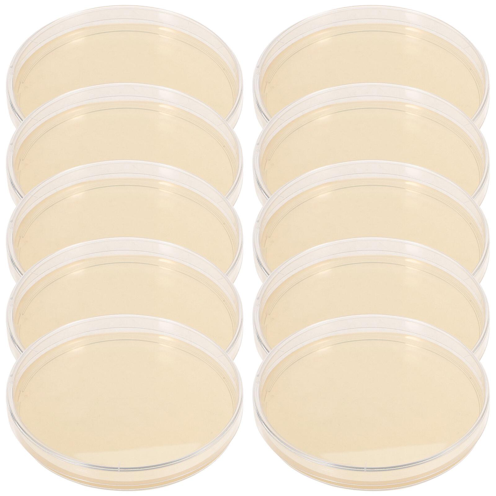 10pcs Agar Plates Portable Prepoured Agar Petri Dishes Science Fair Projects Supplies