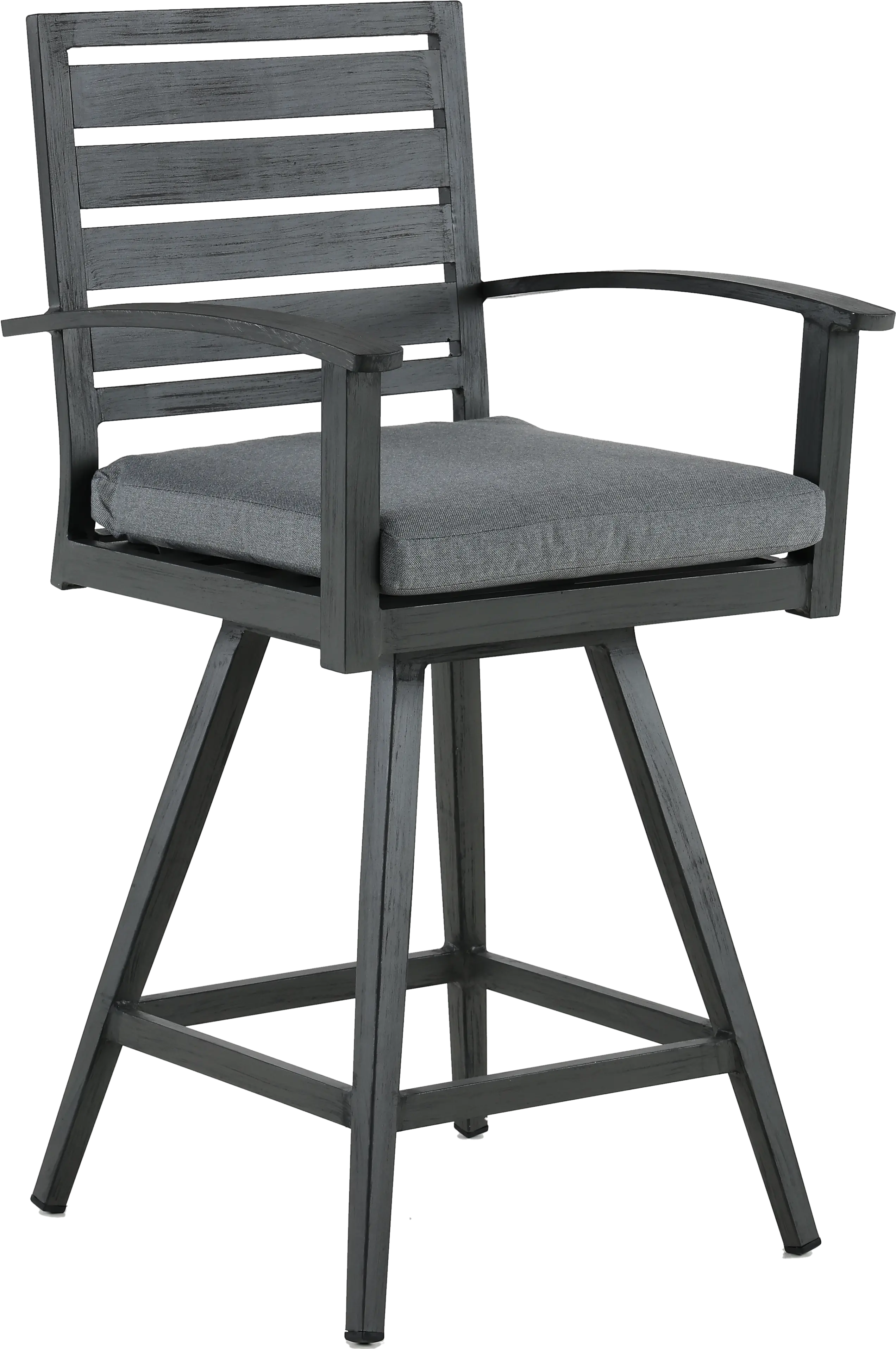 West Lake Gray Patio Swivel Chair