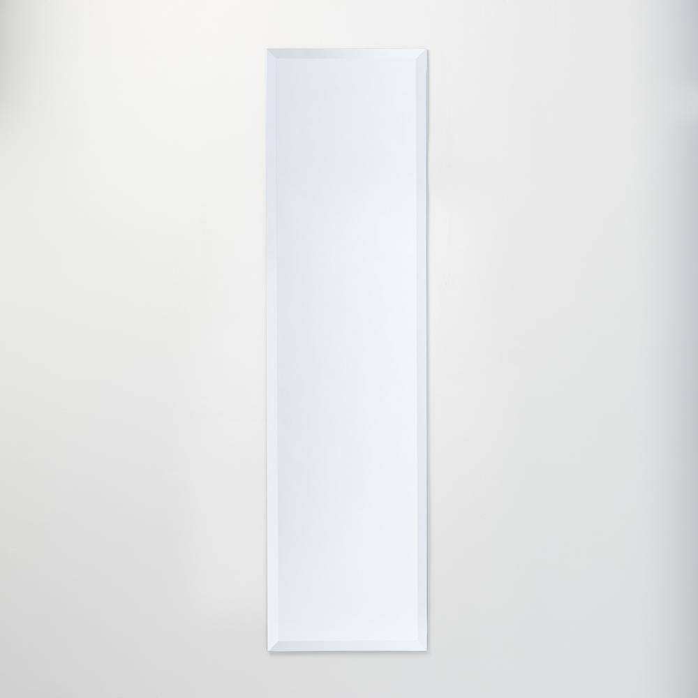 better bevel 16 in. W x 60 in. H Frameless Full-Length Rectangular Beveled Edge Bathroom Vanity Mirror 17155