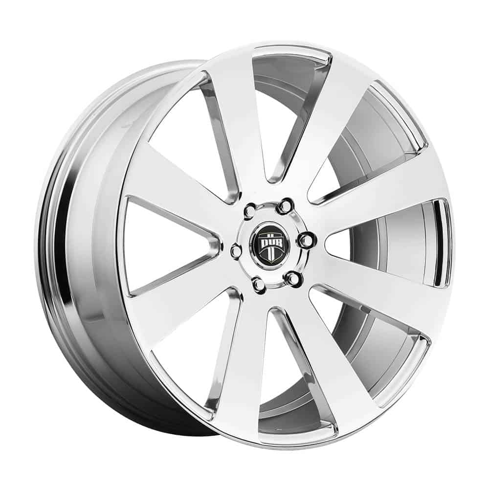 DUB 1PC S131 8-BALL S131 24X10 6X5.5 CHR-PLATED 20MM