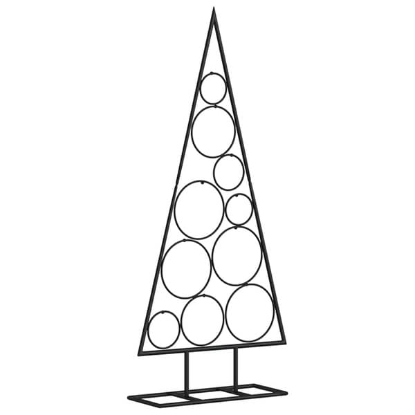 vidaXL Metal Christmas Tree for Decoration Black