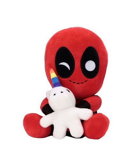 Kidrobot Deadpool w/ Unicorn 7.5 Phunny Plush