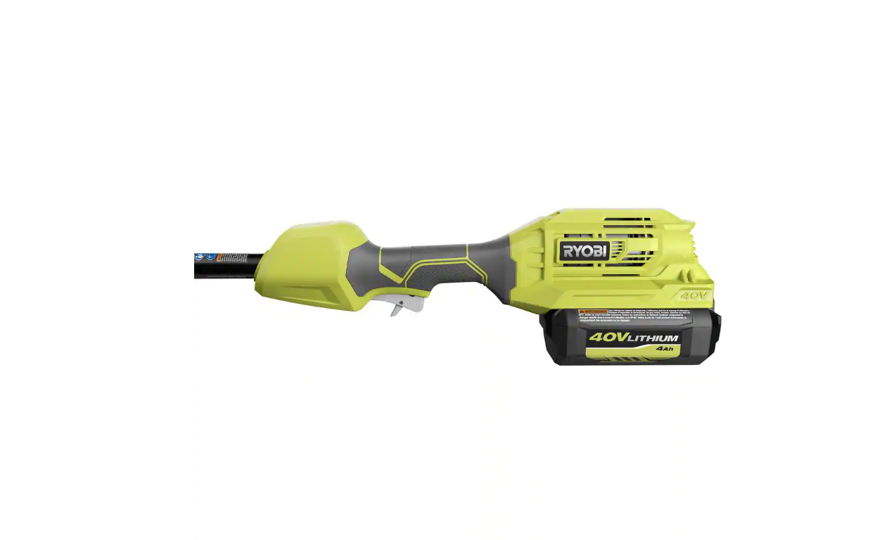 RYOBI RY40226 40V Expand-It Cordless Battery Attachment Capable Trimmer Power Head with 4.0 Ah Battery and Charger