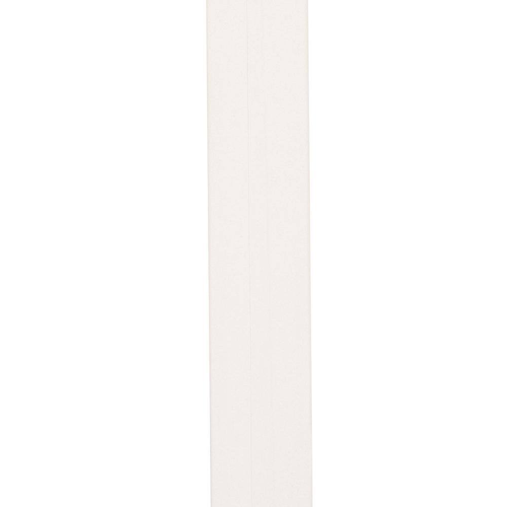 Hampton Bay 91.5 in. W x 0.75 in. H Scribe Molding in Satin White KAMS-SW