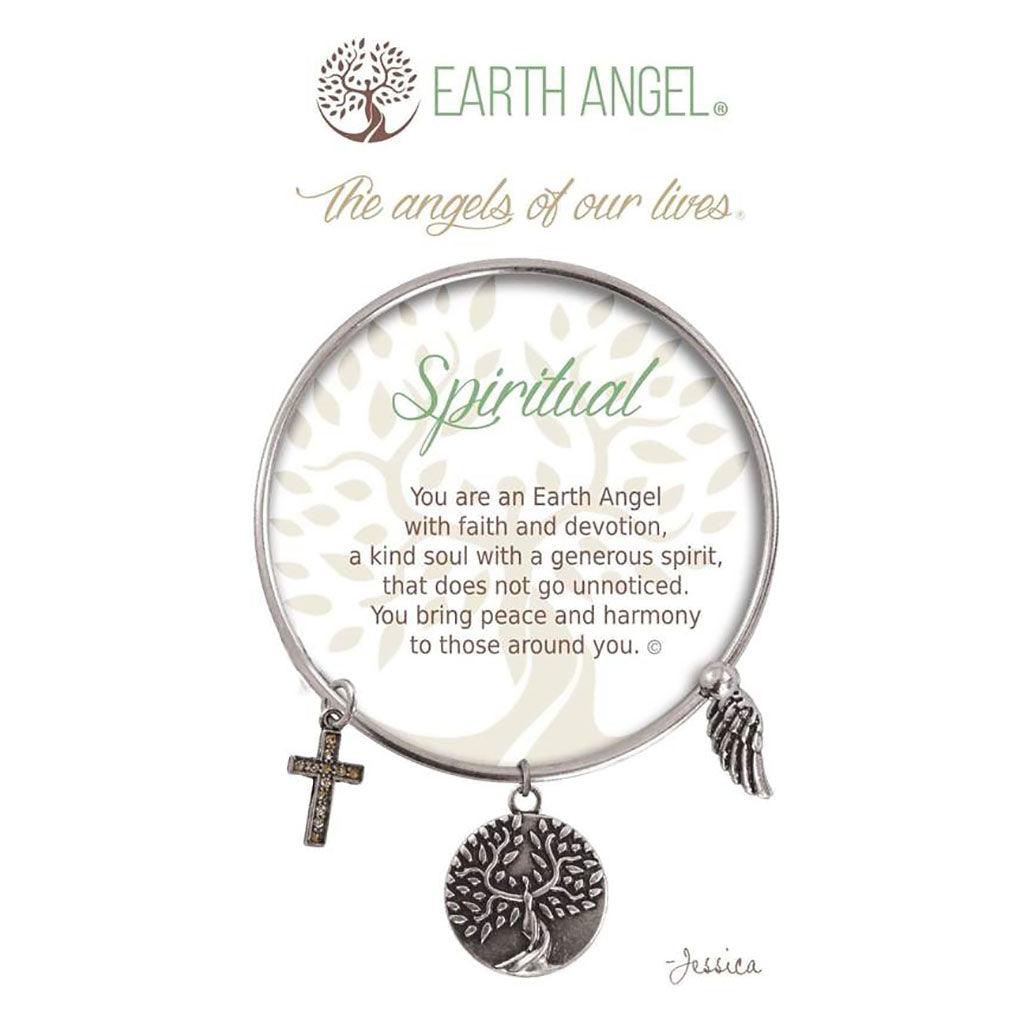 Earth Angel  Spiritual Bracelet in Silver