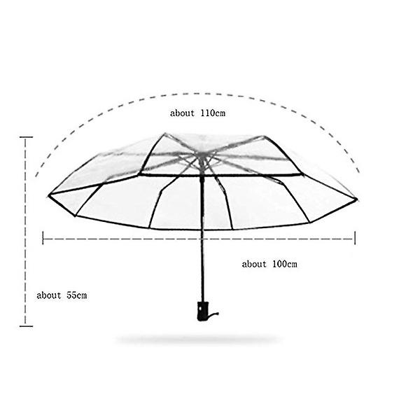 Fully Automatic Folding Transparent Umbrella