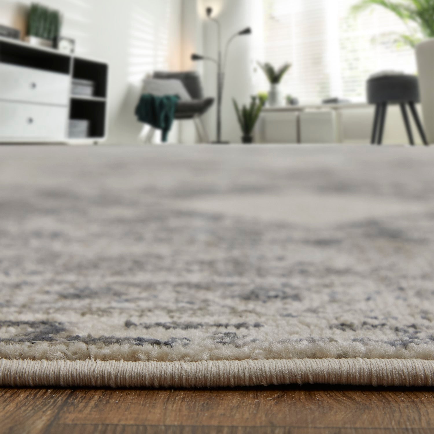 Kiba Distressed Ivory/Taupe/Gray Rug