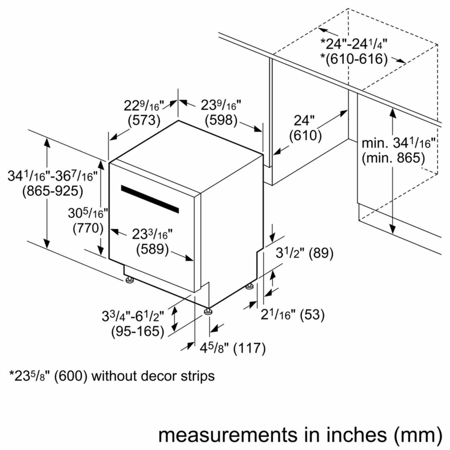 Bosch SHX89PW75N Benchmark Bar Hndl, 7/7 Cycles, 38 Dba, Flex 3Rd Rck, All Lvl Telescopic Glides, Int Light, Wtr Sfr, Tft Disp, Ss Toekick - Ss