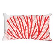 Liora Manne Visions III Coral Fan Indoor Outdoor Oblong Throw Pillow