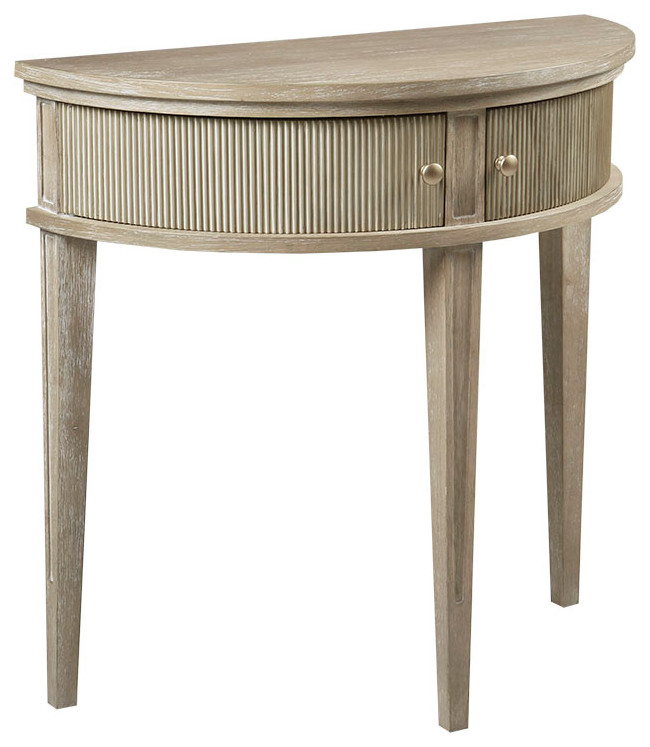 Martha Stewart Crestview Vintage Inspired Antique Storage Wood Console Table   Farmhouse   Console Tables   by Olliix  Houzz