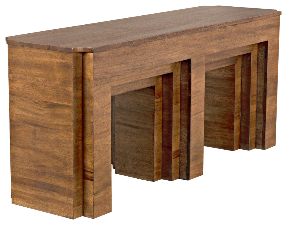 Arc Console  Dark Walnut   Transitional   Console Tables   by Noir  Houzz