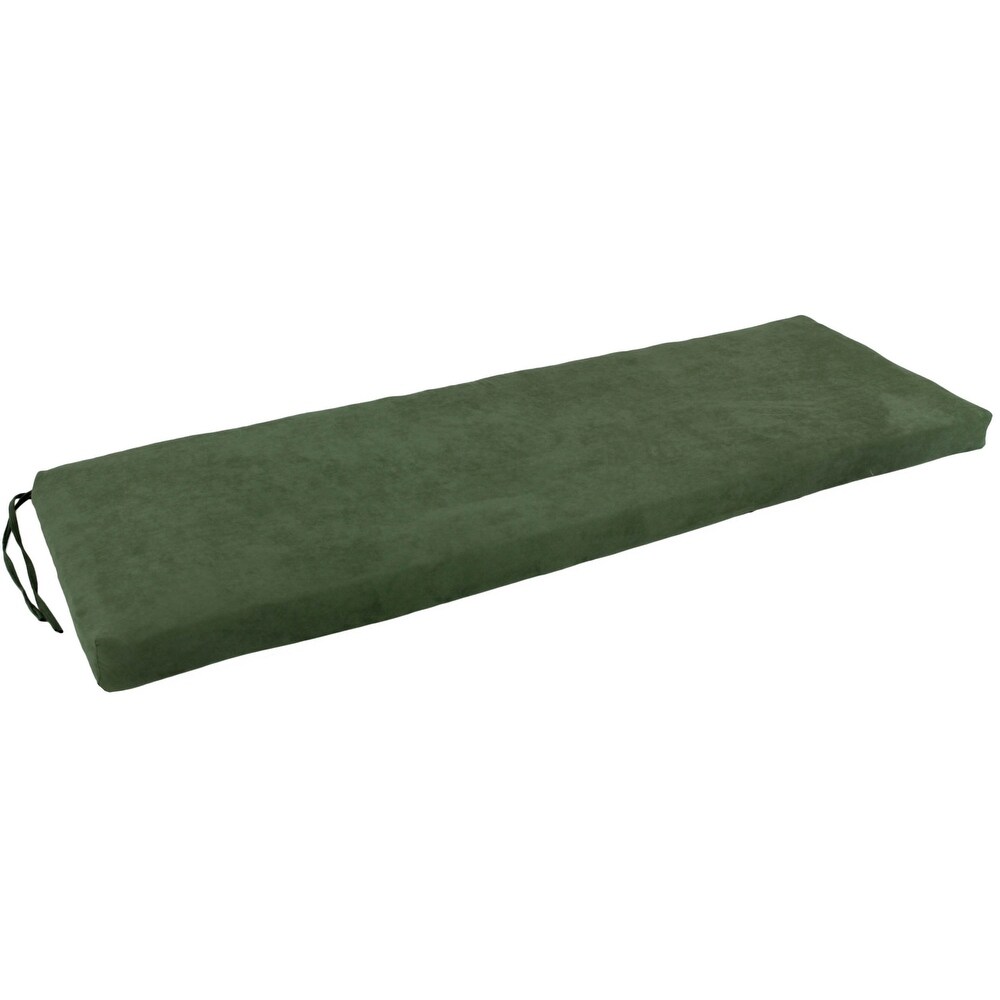 Microsuede Indoor Bench Cushion (57   60   or 63 inches wide)