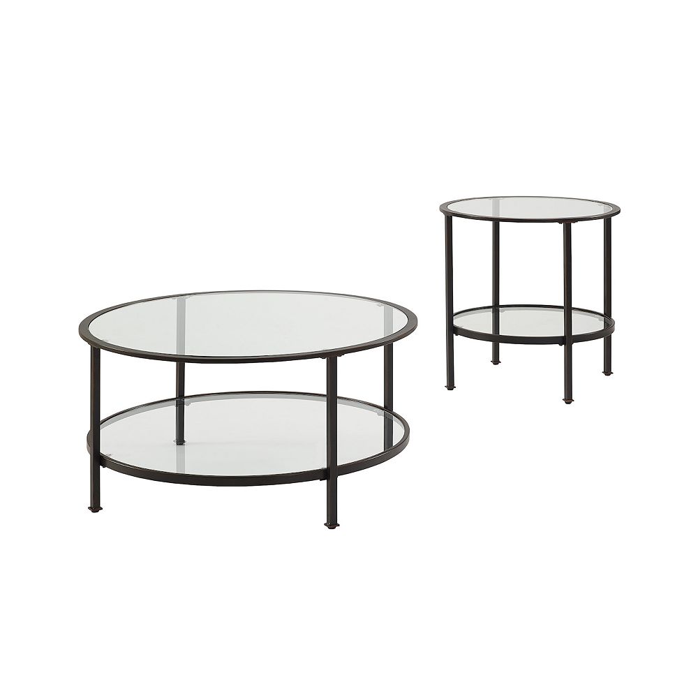 Crosley Aimee 2-Piece Coffee Table Set