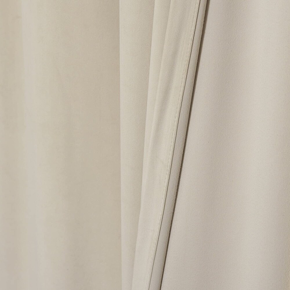 Luster Velvet Grommet Room Darkening Curtains   Stainless Steel Grommet Top (Single Panel)