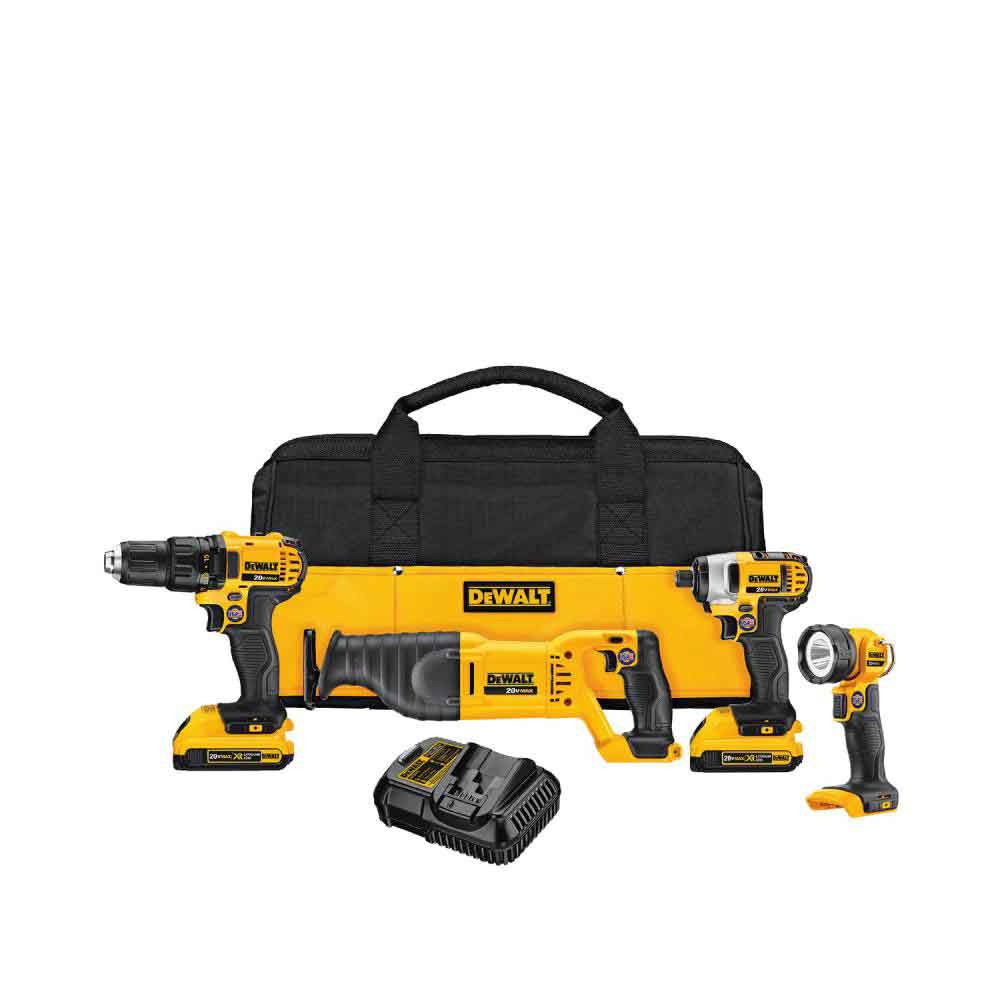 DEWALT 4-Tool 20-Volt Max Lithium Ion Cordless Combo Kit DCK420D2 from DEWALT