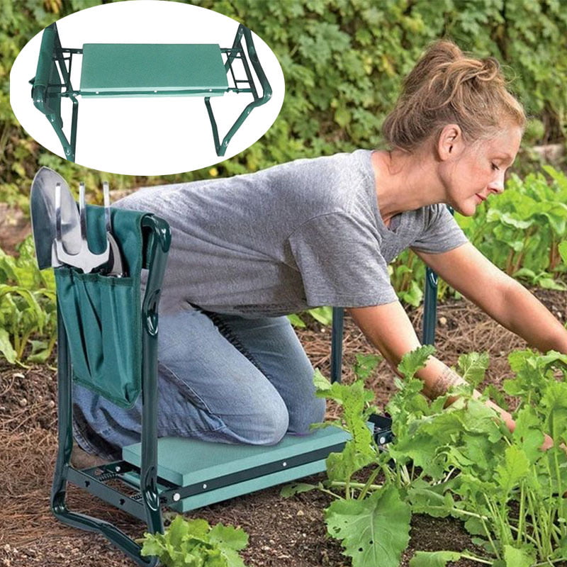 HEJULIK Garden kneelers and seats, foldable garden stools, can kneel or sit