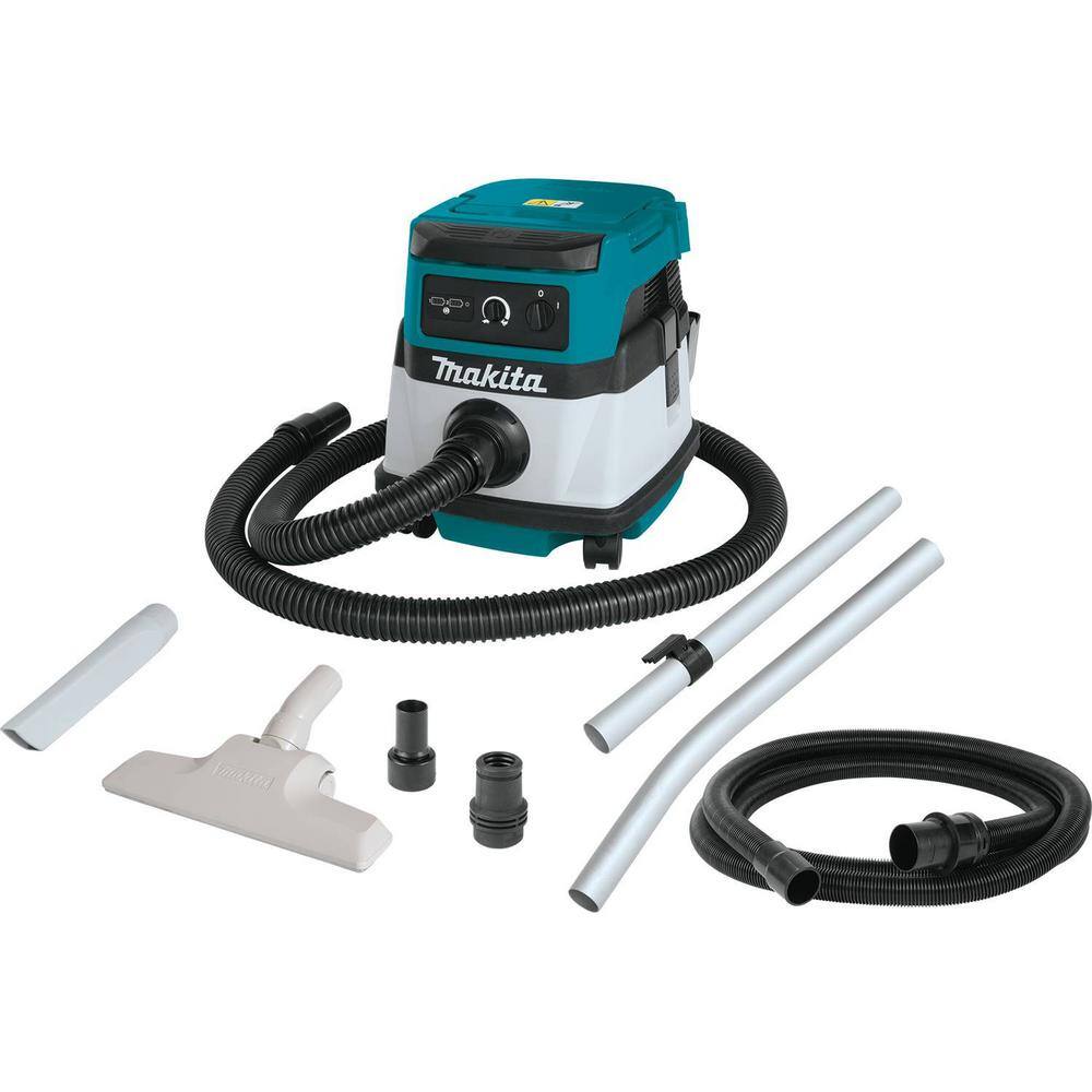 Makita 18V X2 LXT Lithium-Ion (36V) CordlessCorded 2.1 Gal. Dry Vacuum (Tool Only) XCV04Z