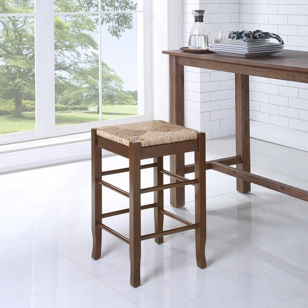 SQ Rush Backless Wood 24-inch Counter Stool