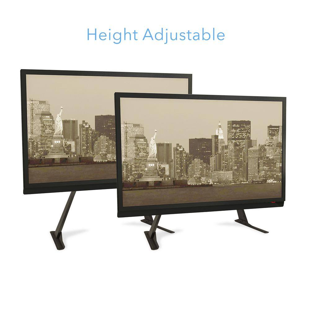 Atlantic Universal Adjustable Heavy Duty Table Top TV Stand  Base Mount up to 70 in. in Black 63607232