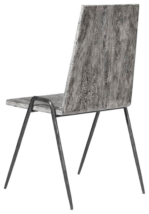 Forged Leg Dining Chair  Metal   Industrial   Dining Chairs   by Phillips Collection  Houzz