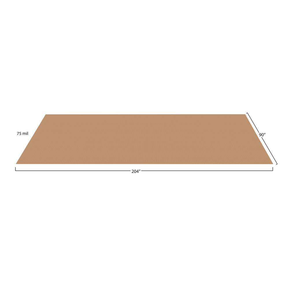 G-Floor Coin 7.5 ft. x 17 ft. Sandstone Commercial Grade Vinyl Garage Flooring Cover and Protector GF75CN717SN