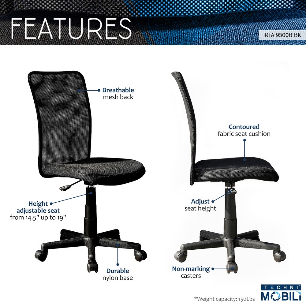 Mesh Task Office Chair  Black