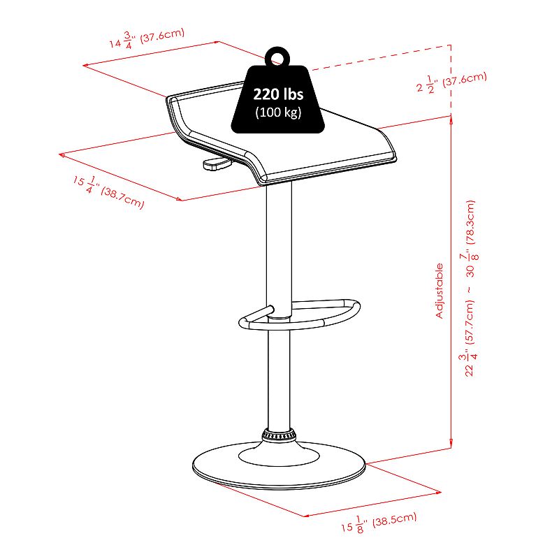 Winsome Square Pub Table and Adjustable Swivel Stool 3-piece Set