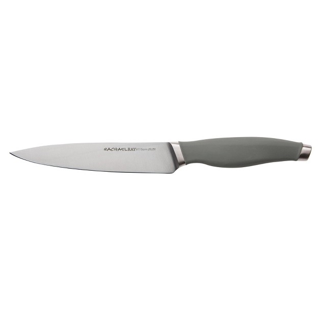 Rachael Ray 2pc Stainless Steel Utility Knife Set Gray