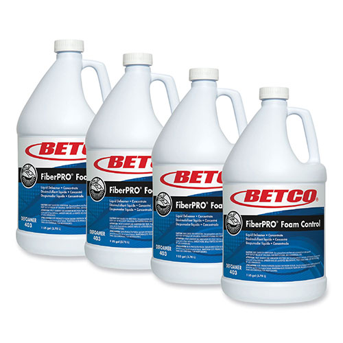 Betco FiberPro Foam Control Liquid Defoamer | 1 gal Bottle， 4