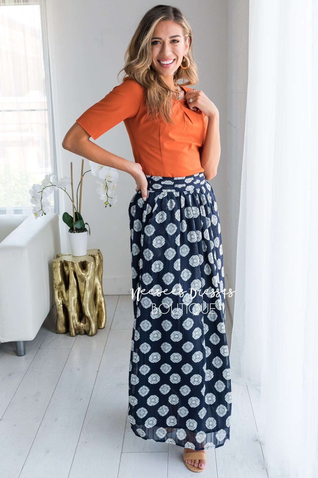 Always Loving Medallion Maxi Skirt