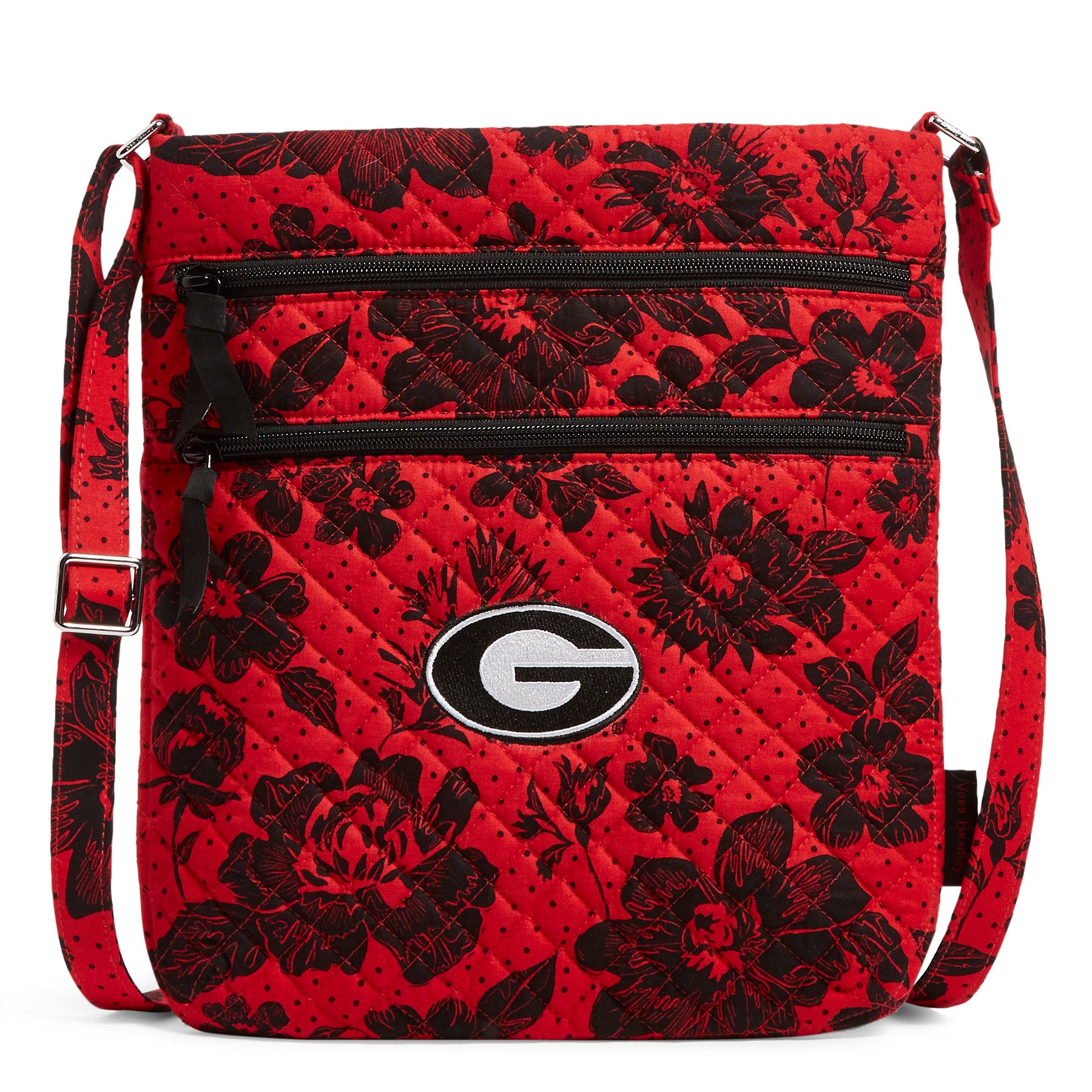 Collegiate Triple Zip Hipster Crossbody Bag