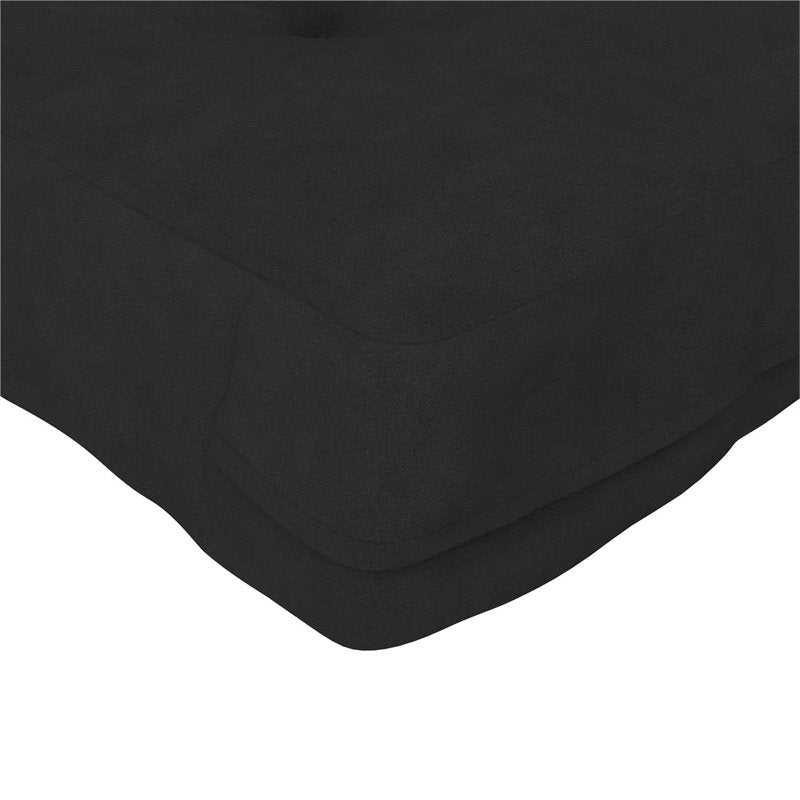 DHP Eve 8 Inch Full High Density Polyester Fill Futon Mattress in Black