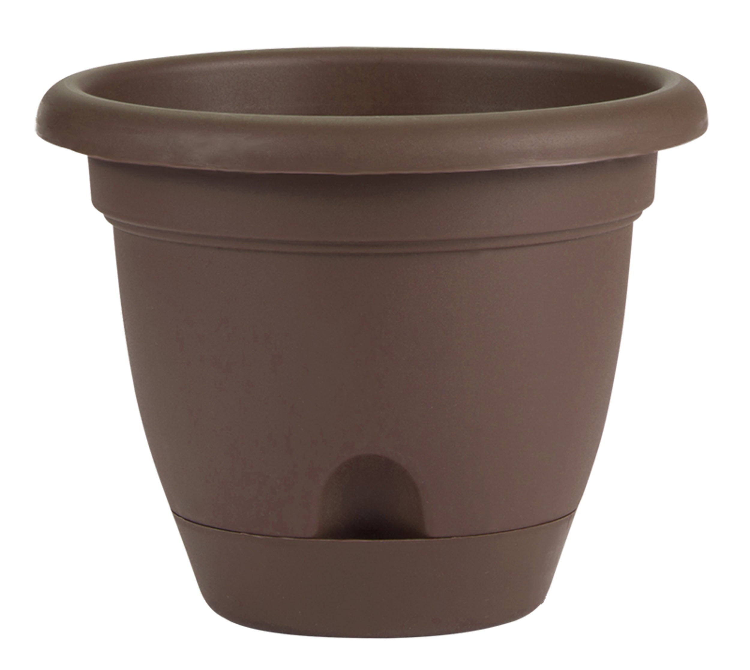 Bloem (#LP0645) Lucca Self-Watering Planter, Chocolate 6"