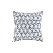 INK+IVY Riko Cotton Embroidered Square Throw Pillow Cover with Insert