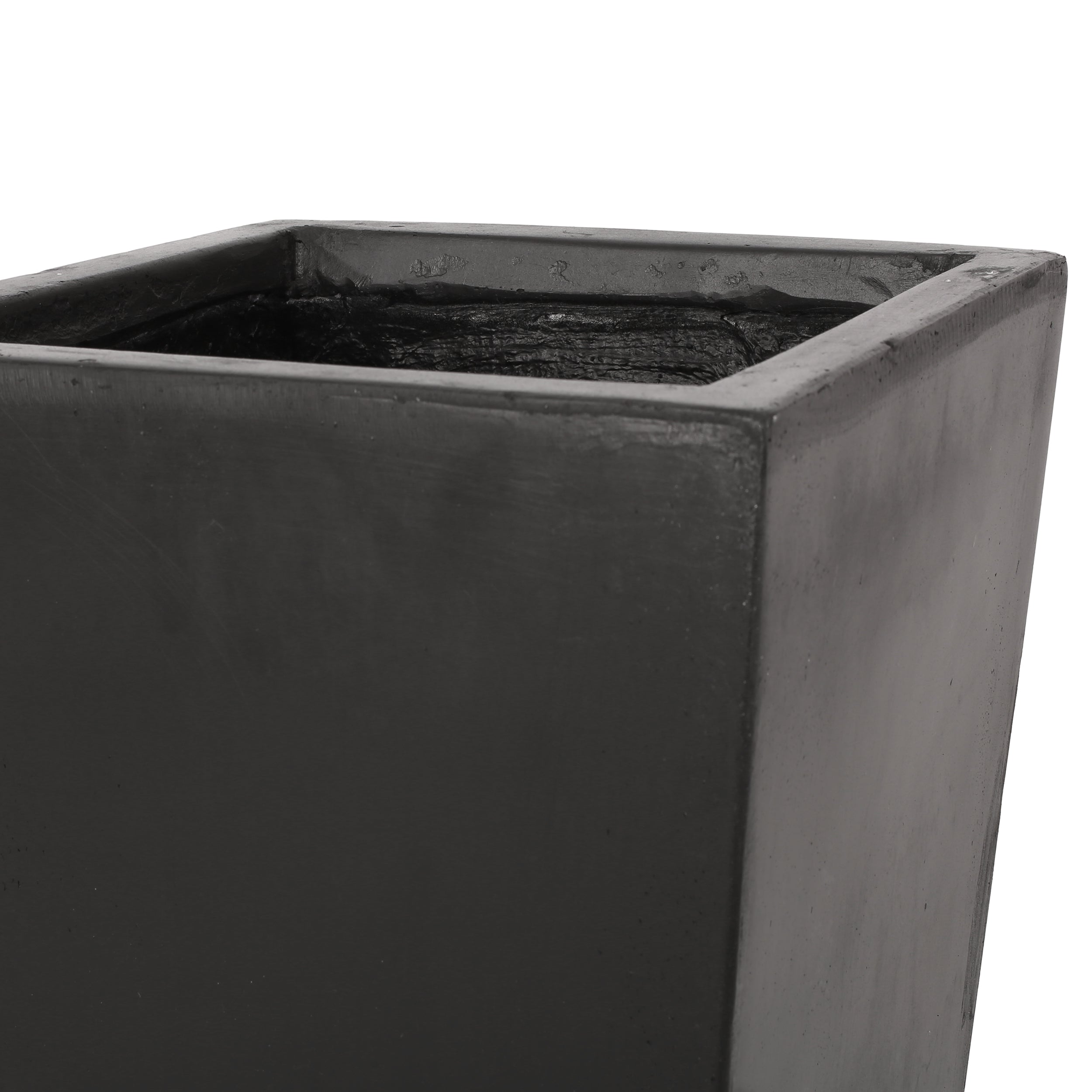 Toland Outdoor Modern Cast Stone Planters (Set of 2)