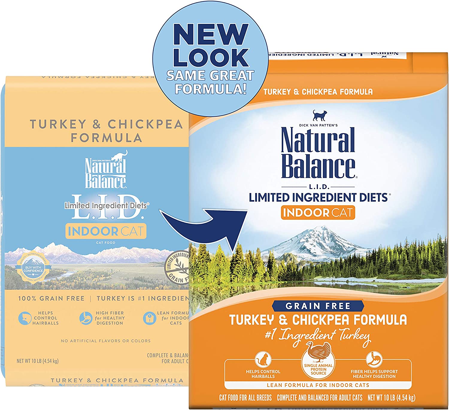 Natural Balance L.I.D. Limited Ingredient Diets Indoor Grain-Free Turkey and Chickpea Formula 10 Pound (Pack of 1)