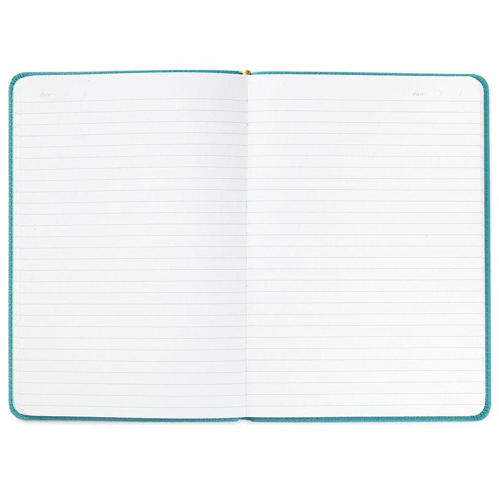 Hallmark  Turquoise Faux Leather Notebook With Pen