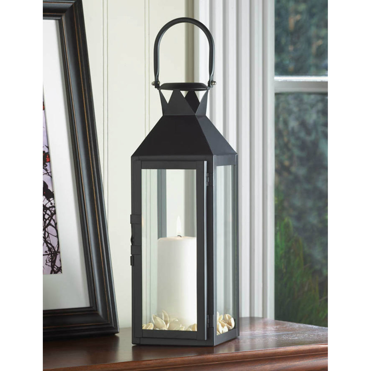 Gallery Of Light Black Manhattan Candle Lantern