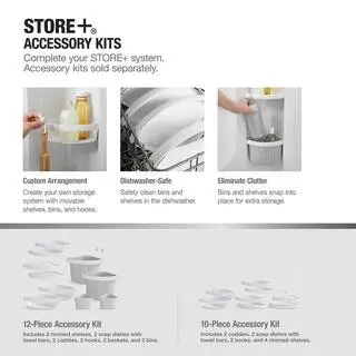 Sterling Store+ Family 12-Piece Shelf Kit in White 88038700-0
