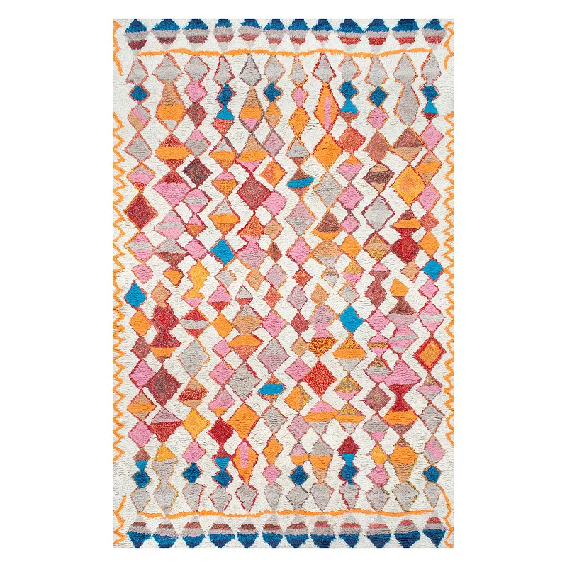 nuLoom Hand Tufted Moroccan Helaine Shaggy Area Rug