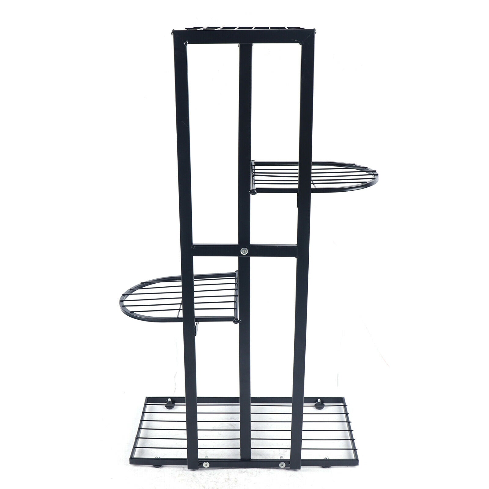 4 Tier Iron Flower Pot Holder Plant Stand Storage Shelf Planter Display Rack Space Saving Sturdy Durable Good Quality for Bedroom Living Room Corridor Porch