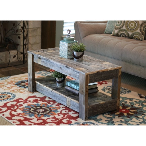 Original Handmade Reclaimed Wood Farmhouse Coffee Table