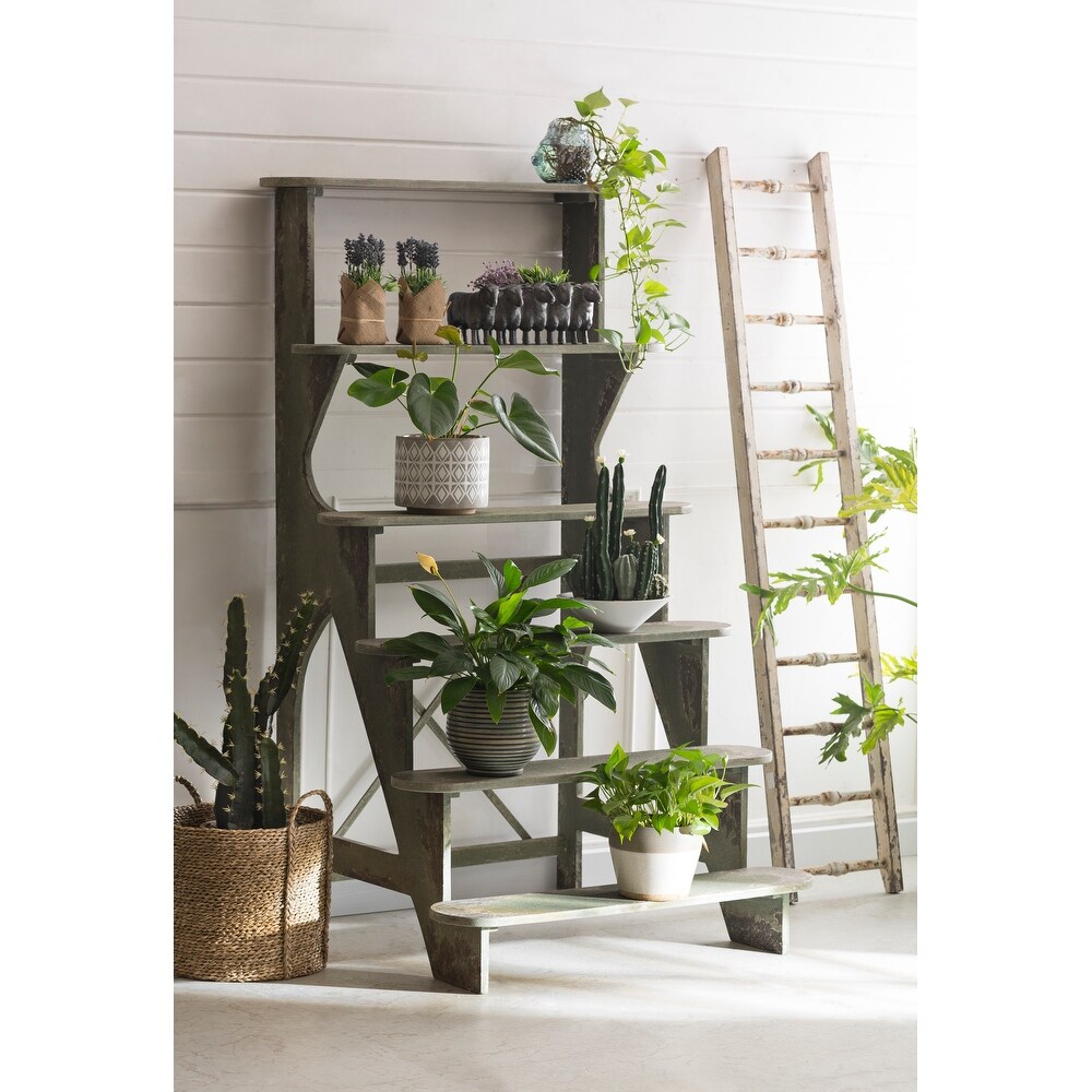 Grey   White Stoneware Pots (Set of 3 Sizes)