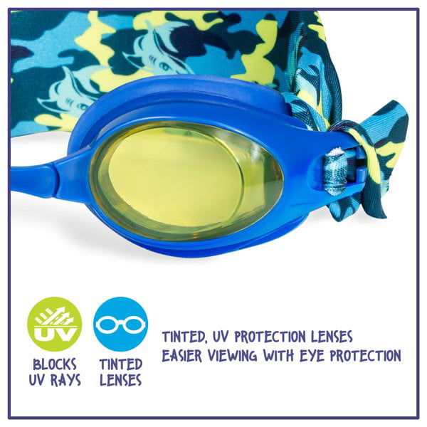 Eye Pop Blue and Yellow Swimming Sport Goggles