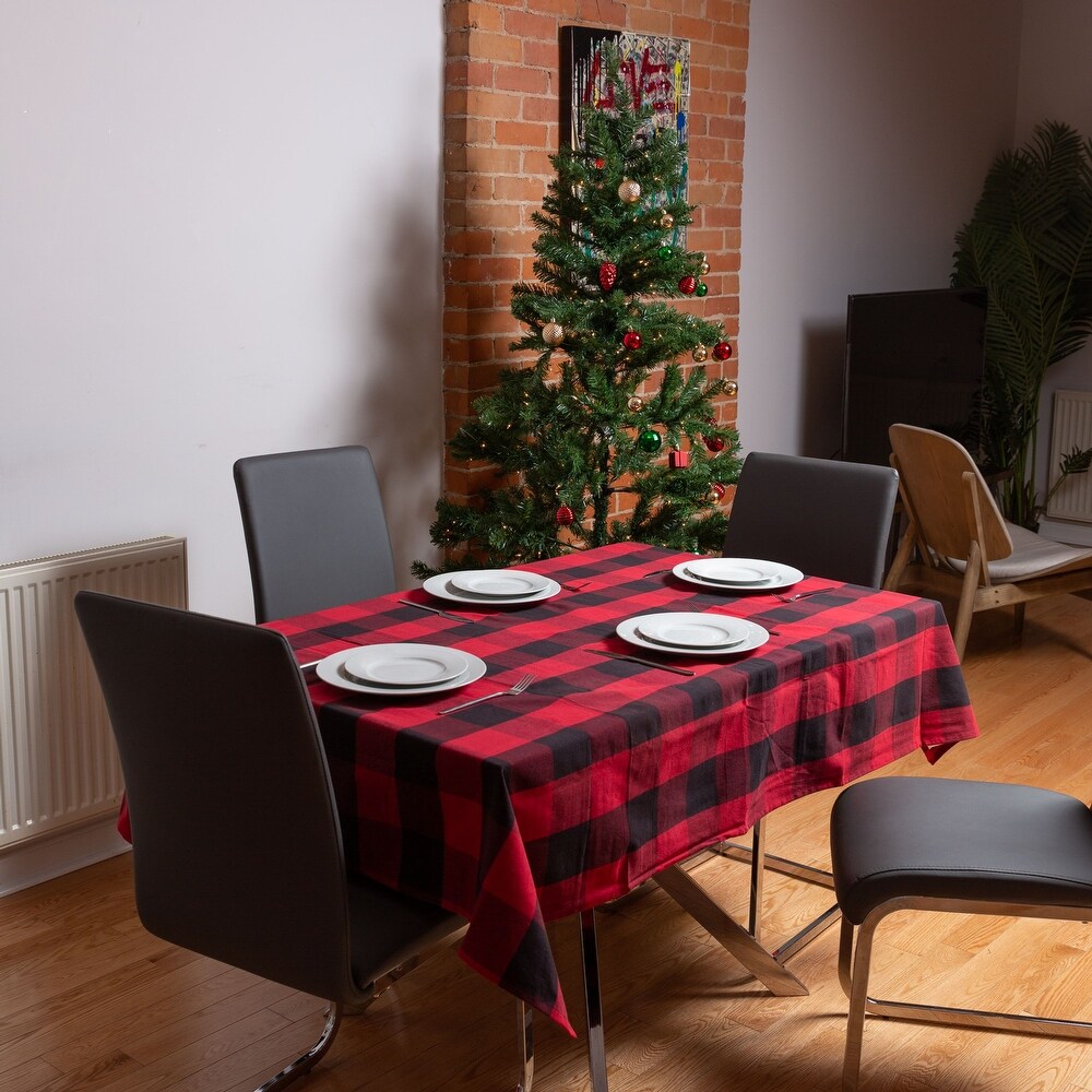 Fabstyles Buffalo Check High Quality Cotton Tablecloth